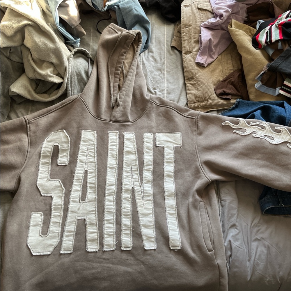 Saint Men's Tan Hoodie